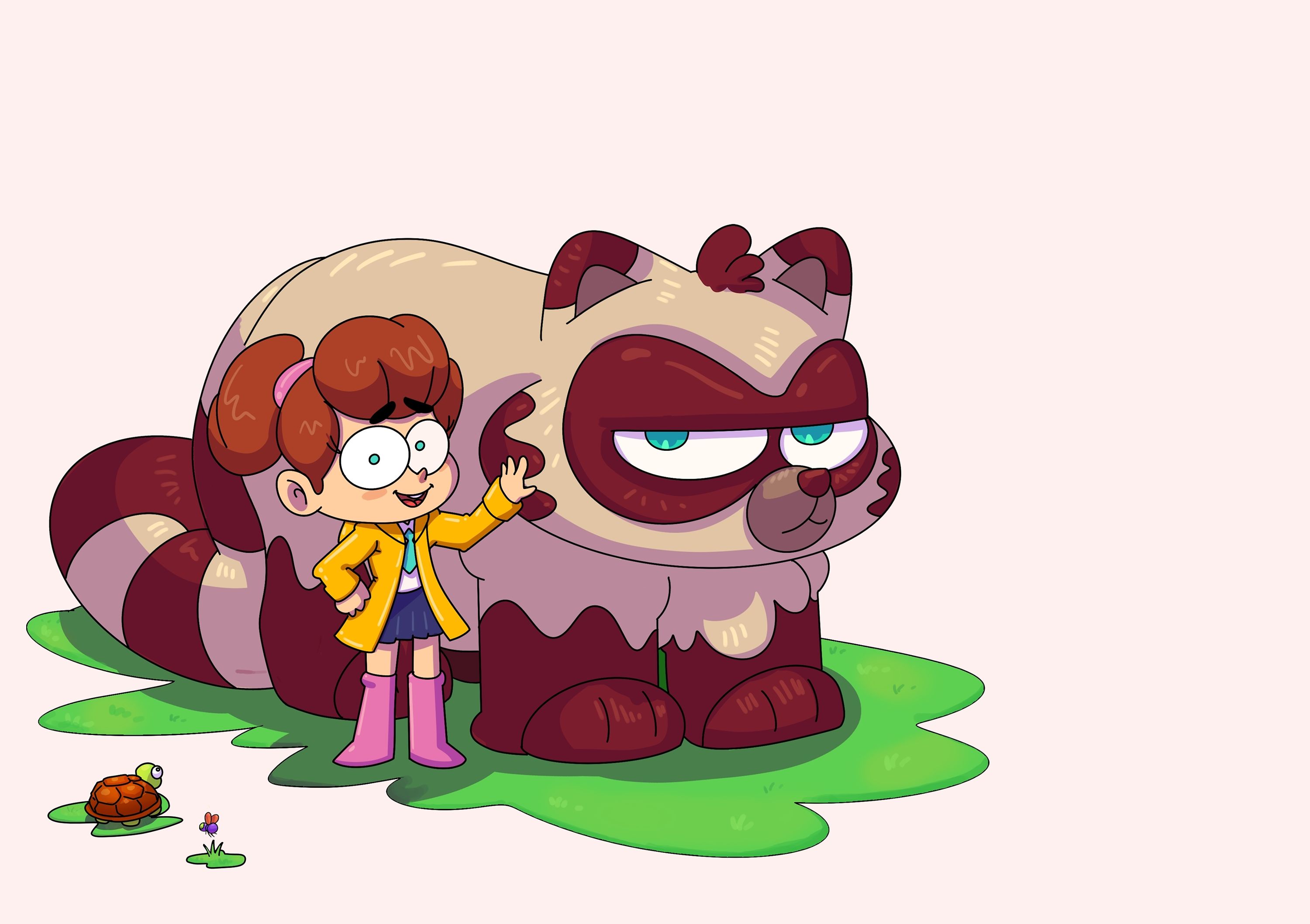 My Friend the Giant Raccoon interior page