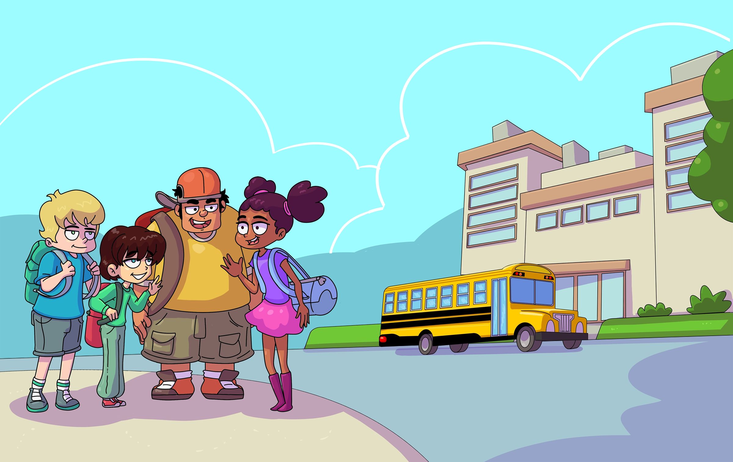 School's Out double spread